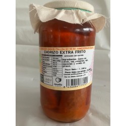 Chorizo extra frito. Tarro...